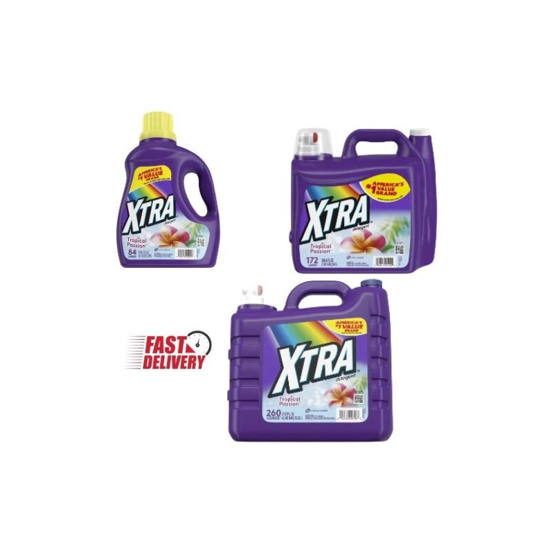 Xtra Tropical Passion Liquid Laundry Detergent (Choose Your Size) -