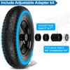 4.80/4.00-8" Flat Free Wheelbarrow Tire and Wheel, 14.5" Universal Fit