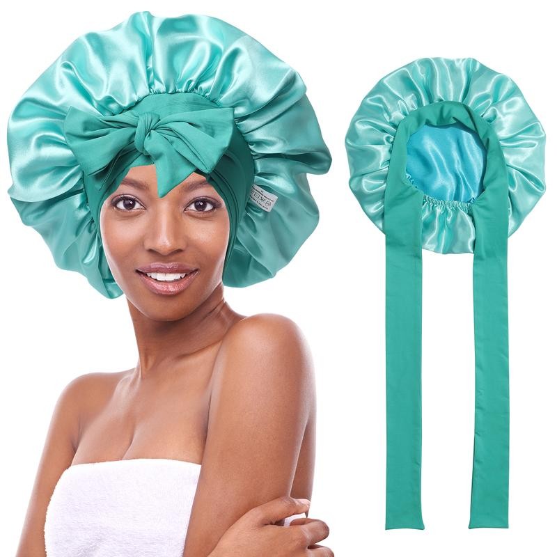 AWAYTR Satin Bonnet Silk Like Bonnets for Sleeping Sleep Cap