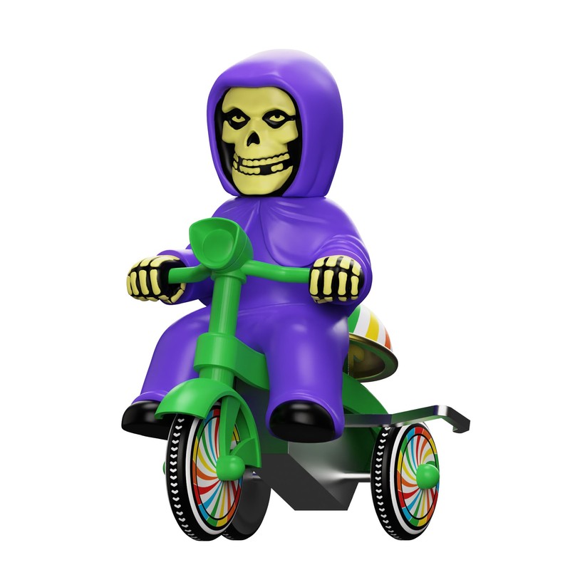 Super7 Misfits Super Cycles - Fiend (Purple w/Green Trike) Action