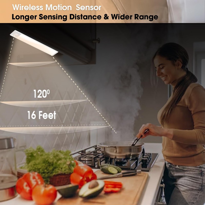 Under Cabinet Lights LED Motion Sensor Light (2 Pack) -