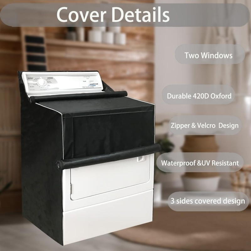 MRPAPA 2Pack Washer and Dryer Covers, Washing Machine Covers Waterproof