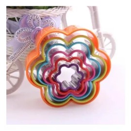 Vencort Kit De 6 Cortador Galletas Forma De Flor Envió Incluido