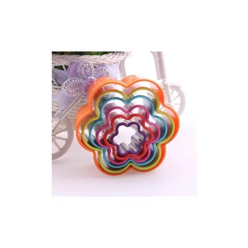 Vencort Kit De 6 Cortador Galletas Forma De Flor Envió