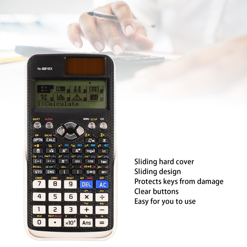 Scientific Calculator Programmable Large Screen Clear Buttons Multifunction Function Calculator