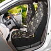 YINGQIGUAN 2 PCS Paw Print Car Seat Covers Abstract Dog