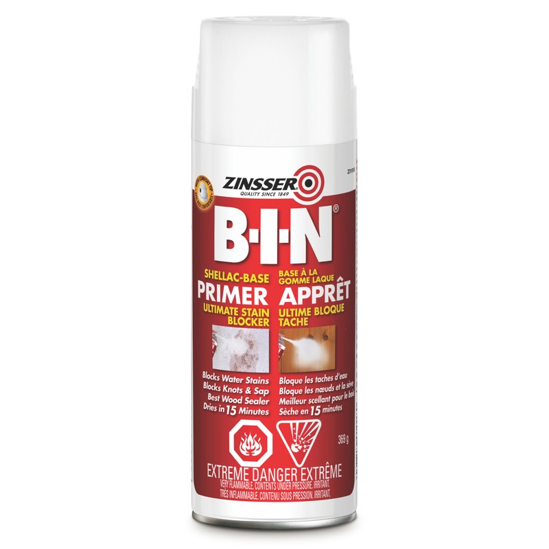 Zinsser BIN Shellac Base Primer-Sealer in White, 369g