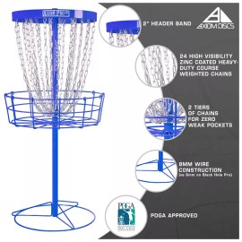 Axiom Disc Golf Basket Pro HD Catcher Target MVP Disc Sports - Choose Color - Royal Blue
