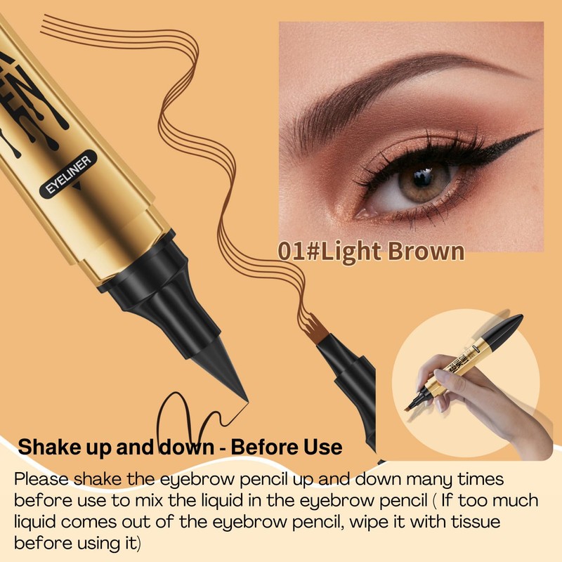 2024 New Double Ended Magic Eyebrow Pen, Microblading Eyebrow Pen