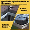 Powrocket 4 Pack Aluminum Gutter Valley Splash Guard,Keep Water from