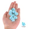 YISSION 20Pcs Mini Blue Flower Hair Clips for Girls &