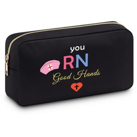 Registered Nurse Gifts Nurse Cosmetic Bag for Women Nursing Graduation Appreciation Presents Makeup Bag Inspirational Gift for Nursing Student Encouragement Birthday Travel Zipper Pouch