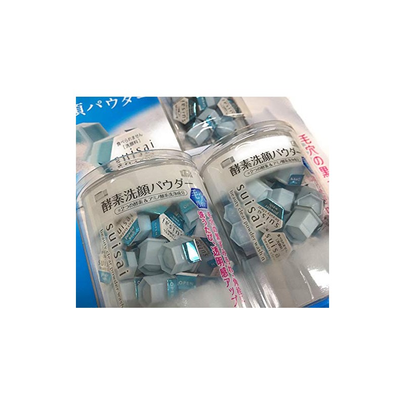 Suisai Beauty Clear Powder Wash N Facial Washing Powder, Single