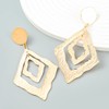 Geometric Diamond Shaped Earrings, Geometric Hoop Dangle Earrings for Women,