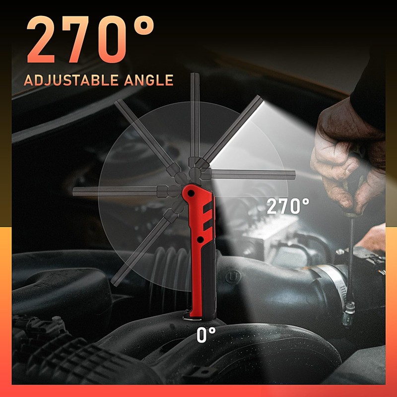 WINDFIRE LED Work Light, Rechargeable Magnetic Work Light Handheld Flashlight,