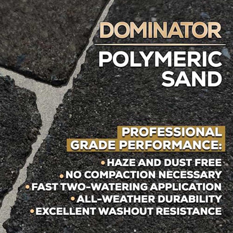 DOMINATOR Polymeric Sand for Pavers, Titanium Gray, 40 lbs -