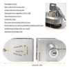 Fits on 1/2" Glass,10 mm -12 mm, Glass Door Lock,