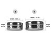 Sumeet Stainless Steel Hole Puri Dabbas/Flat Canisters with Air Ventilation