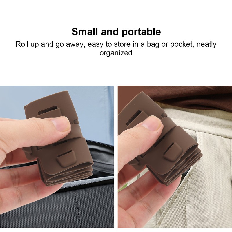 Sunnylife RC Drone Propeller Carrying Bag Brown Silicone Folding Propellers