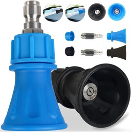 Dekeliy Pressure Washer Nozzle Guard,2 Pack Power Washer Nozzle Tips with Protector Holder（4.0 Orifice,40° Angle/3.0 Orifice，25° Angle）,Stainless Steel Pressure Washing Tips with 1/4" Quick Connect