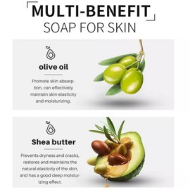 Kojic Acid Soap Skin Whitening Soap 2 Pack Brightening Skin Cleansing Soap for Face and Body Reduces Acne and Dark Spots and Cleanses Skin