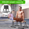 Dolibest Push-Up Bar, 12'' High Parallettes Bars with 8 Rubber