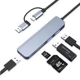 USB C Hub,5en1 USB C a 4K HDMI,Adaptador Multipuerto USB C con Puerto Ethernet,100W Power Delivery PD Puerto de carga tipo C,USB 3.0&2.0 Puertos Adaptador Compatible MacBook Pro,XPS,Dispositivos USB C