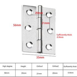 4Pcs 2inch Door Hinges,Heavy Duty Ball Bearing Door Hinge,Stainless Steel Chrome Butt Silver Door Hinges for Gate,Window,Drawer
