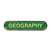 Capricornone Geography Gel Domed Green School Bar Badge