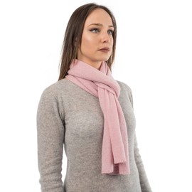 Dalle Piane Cashmere - Scarf made of 100% cashmere - made in Italy - for men / women, pink, One size