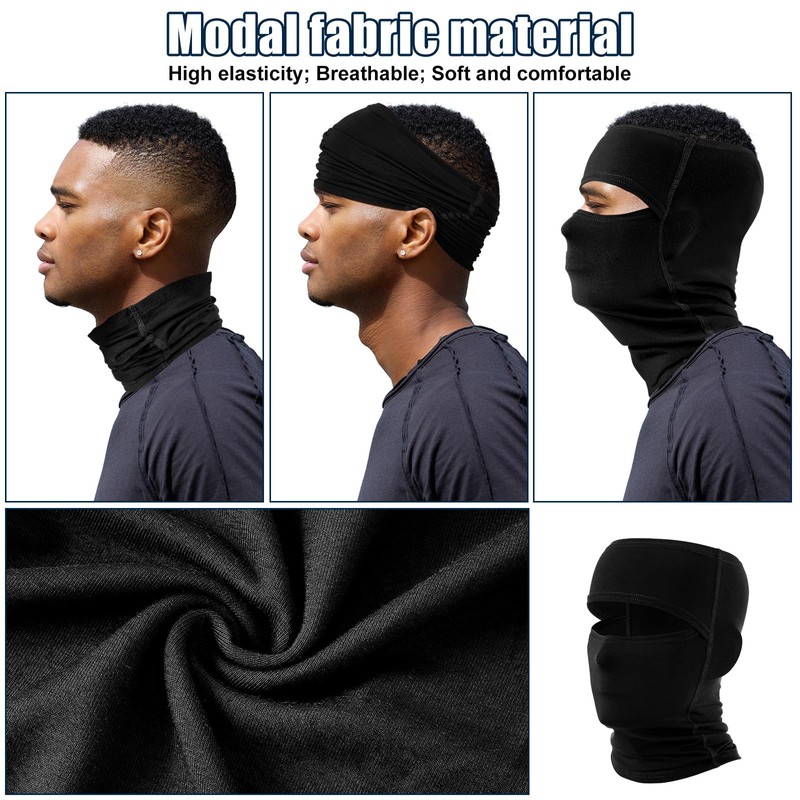 Eurzom 3 Pcs Open Top Balaclava Face Masks Ski Masks
