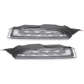 Dreamseek LED DRL for Volkswagen VW Scirocco R 2010 2011 2012 2013 Front Bumper Driving Fog Lamps Daytime Running Light with Turn signal