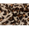 Double Sided Super Soft Cuddle Fleece Fabric Material Sand Leopard