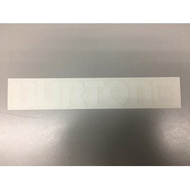 Burton 01 White Sticker