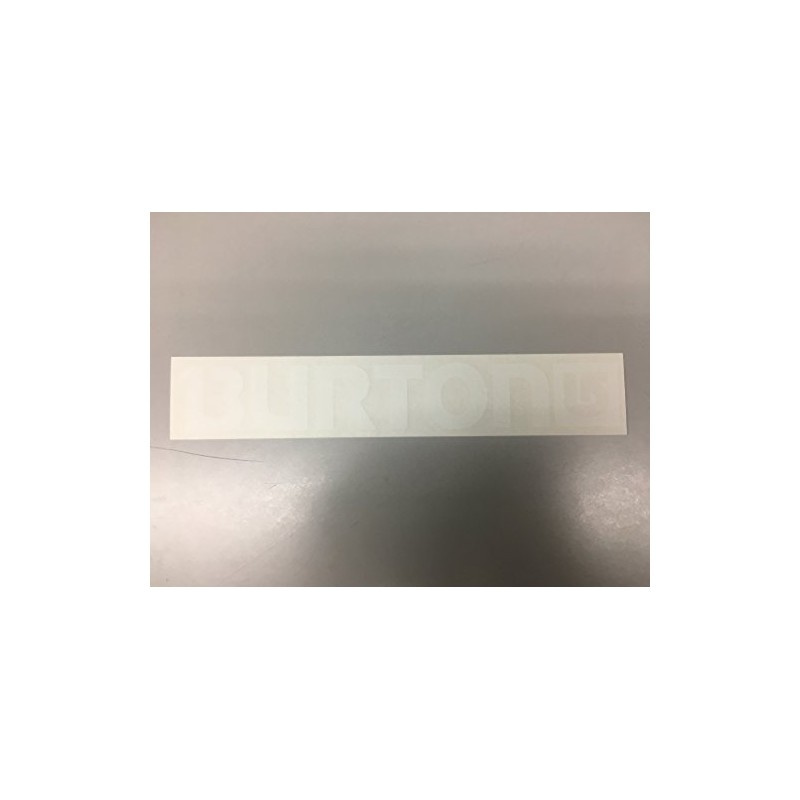 Burton 01 White Sticker