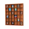 Jumbl Wood Shot Glass Wall Curio Display Case - Natural,16.5"