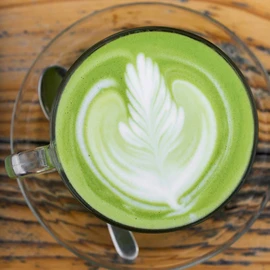 David’s Condiments All Natural Green Latte Mix, 90g (3.17oz) | Coffee Alternative, Made of Superfoods, Matcha, Peppermint and Kale,