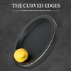 Hanobe Black Round Decorative Coffee Tray Wooden Trays for Coffee