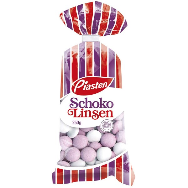 Germany Piasten Schoko Linsen Mint Dragees Pack of 2 (250g - 8.8Oz Bag)