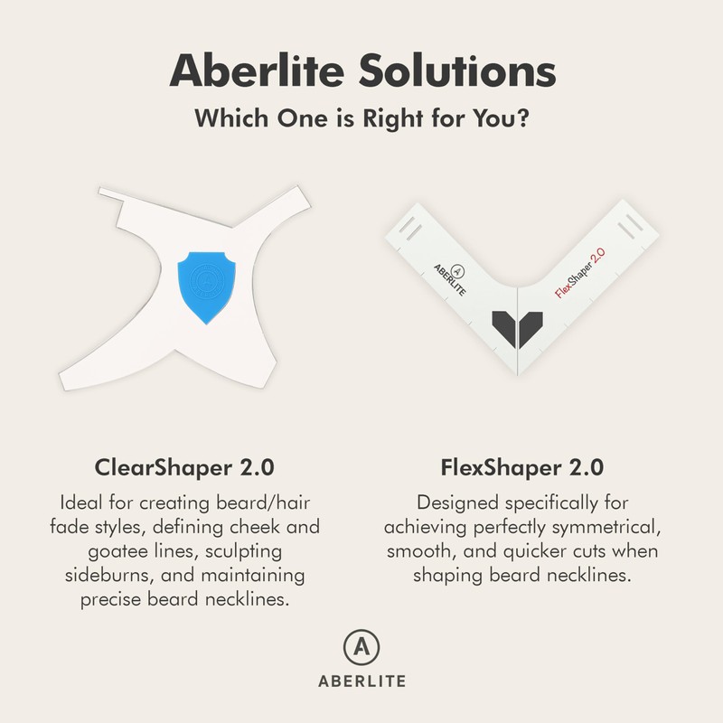 Aberlite FlexShaper 2.0 - Beard Shaper for Men - Hands-Free