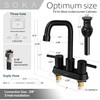 SOKA Centerset Bathroom Faucet 2 Handles 4 Inch Commercial Hand