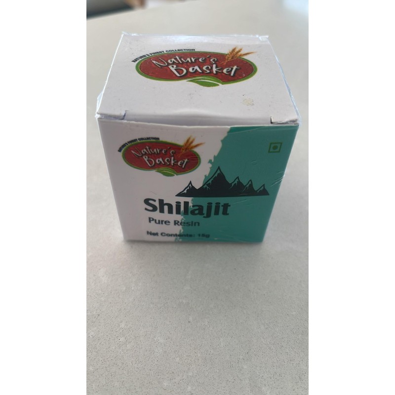 Nature's Basket Shilajit Resin with Measuring Spoon Included - (15