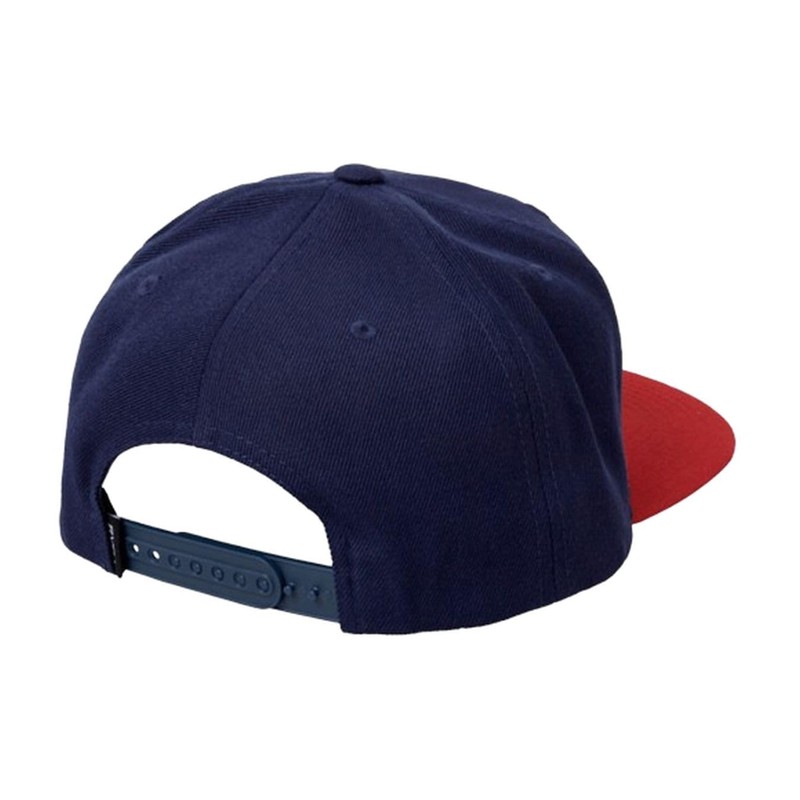 RVCA Men's Va Patch Snapback, Navy/Red