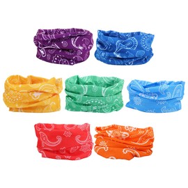 Mogokoyo Women’s Men’s Children’s Multifunctional Scarf, Storm Face Shield Neck Scarf Tube Scarf for Motorcycling, Cycling, Mountain Climbing - In Many Colours, Pack of 9, 49