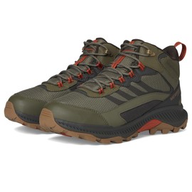 Merrell Men's Speed Strike 2 Mid Waterproof Hiking Shoe, Olive, 12 Wide