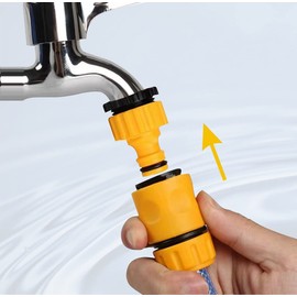 GUPENG Kitchen Tap Hose Connector, Universal Adapter, Hose Pipe Tap Connector, 30mm, Plastic