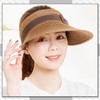 Chrome Crane CB144 Women's Visor Sun Visor, Straw Wide, Brim