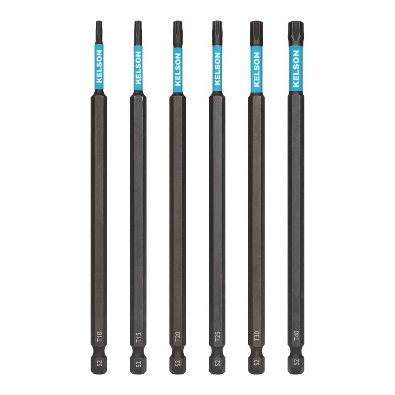 KELSON 10pcs Torx & Hex Drive 150mm Impact Rated Screwdriver
