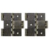 sourcing map Double Acting Hinges Folding Screen, 2Pcs 2.99" Double