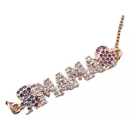 NEWBUY Pulsera Brazalete Regalo Mujer Mamá Joyería Circonia 10 Mayo